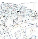 Padding image: outlines of a seminar audience